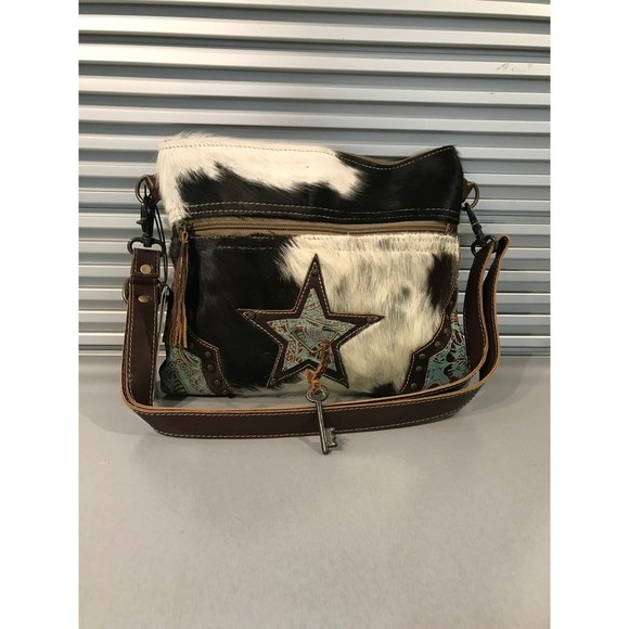 Myra Bag Bags Nwt Boho Western Myra Bag Genuine Tooled Leather Cowhide Texas Star Crossbody